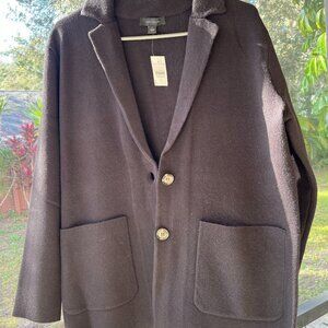 Ann Taylor Black Blazer ( Jacket ) size M fit L